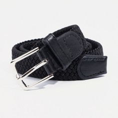 Ремень детский , ширина 2,5 см, пряжка металл, цвет черный NO Brand