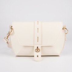 Сумка-мессенджер на клапане, цвет белый NO Brand