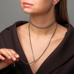 Набор 2 предмета: серьги, чокер NO Brand