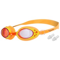 Очки для плавания, детские + беруши, цвет оранжевый Onlytop