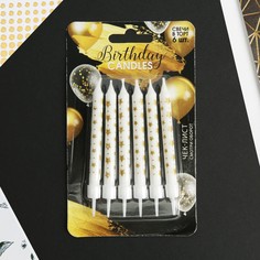 Свечи в торт birthday candle, 6 шт Страна Карнавалия