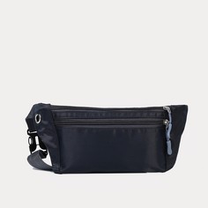 Поясная сумка на молнии, наружный карман, разъем для usb, цвет серый NO Brand