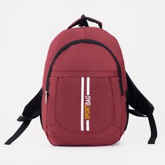 Рюкзак на молнии, цвет бордовый NO Brand