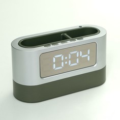 Часы настольные электронные, с органайзером, календарем, будильником, секундомером, 3ааа NO Brand