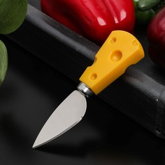 Нож для сыра доляна cheese, 19 см, цвет жёлтый