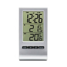 Часы электронные настольные с метеостанцией, календарём и будильником, 5.7 х 10.6 см NO Brand