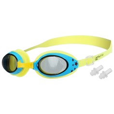 Очки для плавания, детские + беруши, цвет жёлтый Onlytop