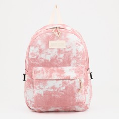 Рюкзак на молнии, наружный карман, цвет розовый NO Brand