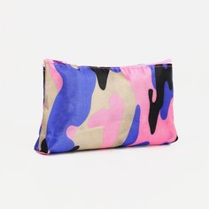 Косметичка на молнии, цвет камуфляж/разноцветный NO Brand