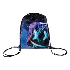 Мешок для обуви с карманом 420 х 340 мм, calligrata мсо-7с, (мягкий полиэстер, плотность 210d),