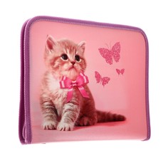 Папка для тетрадей а5, 180 х 230 х 25 мм, молния вокруг, пластиковая 0.5, пм-а5-04 calligrata