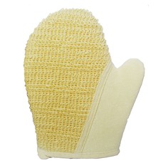Мочалка beauty format натуральная рукавица, крапива + хлопок NO Brand