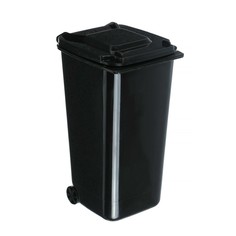 Контейнер под мелкий мусор, 8×10×15.5 см, черный NO Brand