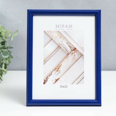 Фоторамка пластик gallery 15х20 см, синий (пластиковый экран) NO Brand