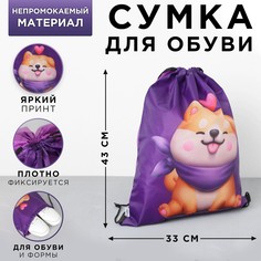 Болоньевая сумка для обуви love siba, 33х43х0,5 см Art Fox