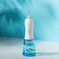 Ирригатор для полости рта luazon lir-03, портативный, 300 мл, 4 режима, 2 насадки, от usb