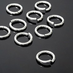 Кольцо соединительное из нержавеющей стали, 2,0*15мм (набор 10шт), цвет серебро NO Brand