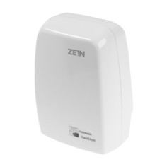 Сушилка для рук zein hd227 white, 1 квт, 170х100х260 мм, белая