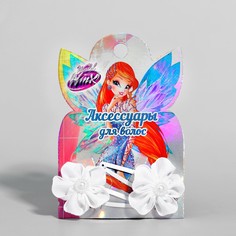 Заколки с цветком винкс, 2 шт., 6 х 7,2 см Winx