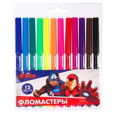 Фломастеры, 12 цветов, мстители Marvel