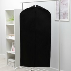 Чехол для одежды зимний, 120×60×10 см, спанбонд, цвет чёрный NO Brand