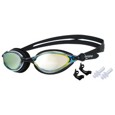 Очки для плавания+беруши и набор съёмных перемычек, взрослые, с uv защитой Onlytop