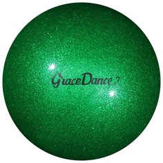 Мяч для художественной гимнастики, блеск, 16,5 см, 280 г, цвет изумрудный Grace Dance