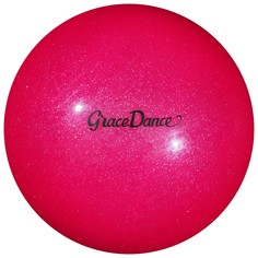 Мяч для художественной гимнастики, блеск, 18,5 см, 400 г, цвет розовый Grace Dance