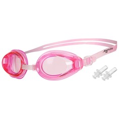 Очки для плавания, взрослые + беруши, цвет розовый Onlytop