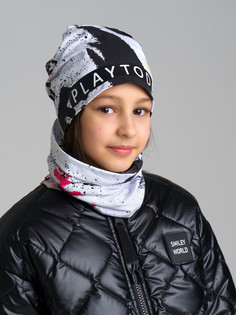 Комплект трикотажный шапка снуд Playtoday