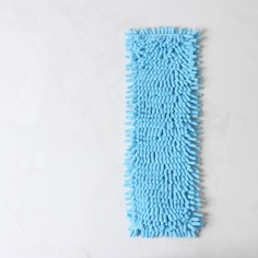 Насадка для плоской швабры доляна, 43×13 см, 80 гр, микрофибра букли, цвет синий