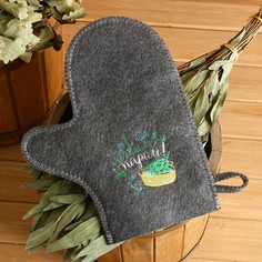 Рукавица для бани войлочная Банная забава