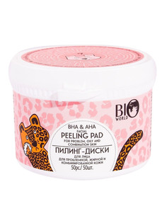 Пилинг-диски для лица для проблемной, жирной и комбинированной кожи 50 шт BIO World