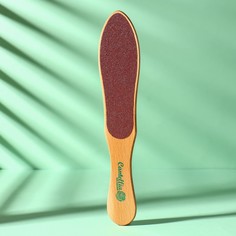 Тёрка для ног, наждачная, двусторонняя, 60/120, 26,5 см, деревянная NO Brand
