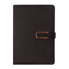 Органайзер а5, с хлястиком, 100 листов в линейку, обложка пвх, чёрный Calligrata