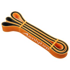 Эспандер ленточный, многофункциональный, 208 х 2,9 х 0,45 см, 11-36 кг, цвет оранжевый/чёрный Onlitop