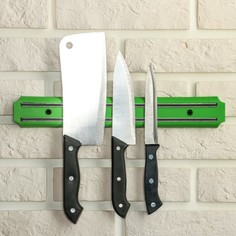 Держатель для ножей магнитный, 33 см, цвет зелёный NO Brand