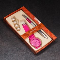 Набор подарочный 3в1 (ручка, часы, заколка) NO Brand