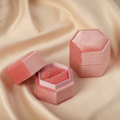 Футляр из корейского бархата под серьги/кольцо NO Brand