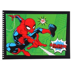 Альбом для рисования на гребне, а4, 40 листов, челове-паук Marvel