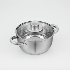 Кастрюля из нержавеющей стали доляна