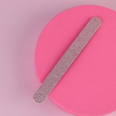 Пилка для ногтей, абразивность 180/240, цвет розовый Beauty Fox