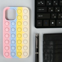 Чехол pop it, для iphone 12/12 pro, силиконовый, разноцветный NO Brand
