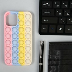 Чехол pop it, для iphone 12 mini, силиконовый, разноцветный NO Brand