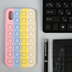 Чехол pop it, для iphone xr, силиконовый, разноцветный NO Brand