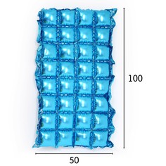 Панно фольгированное 74 х 142 см, 4 ряда, цвет голубой Страна Карнавалия