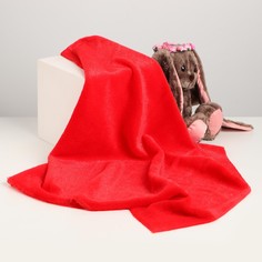 Лоскут для рукоделия, 50х50 см, мех, цвет красный Страна Карнавалия