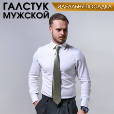 Галстук оливковый NO Brand