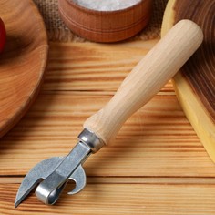 Нож консервный с деревянной ручкой NO Brand