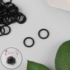 Кольцо для бретелей, пластиковое, 10 мм, 100 шт, цвет чёрный Арт Узор
